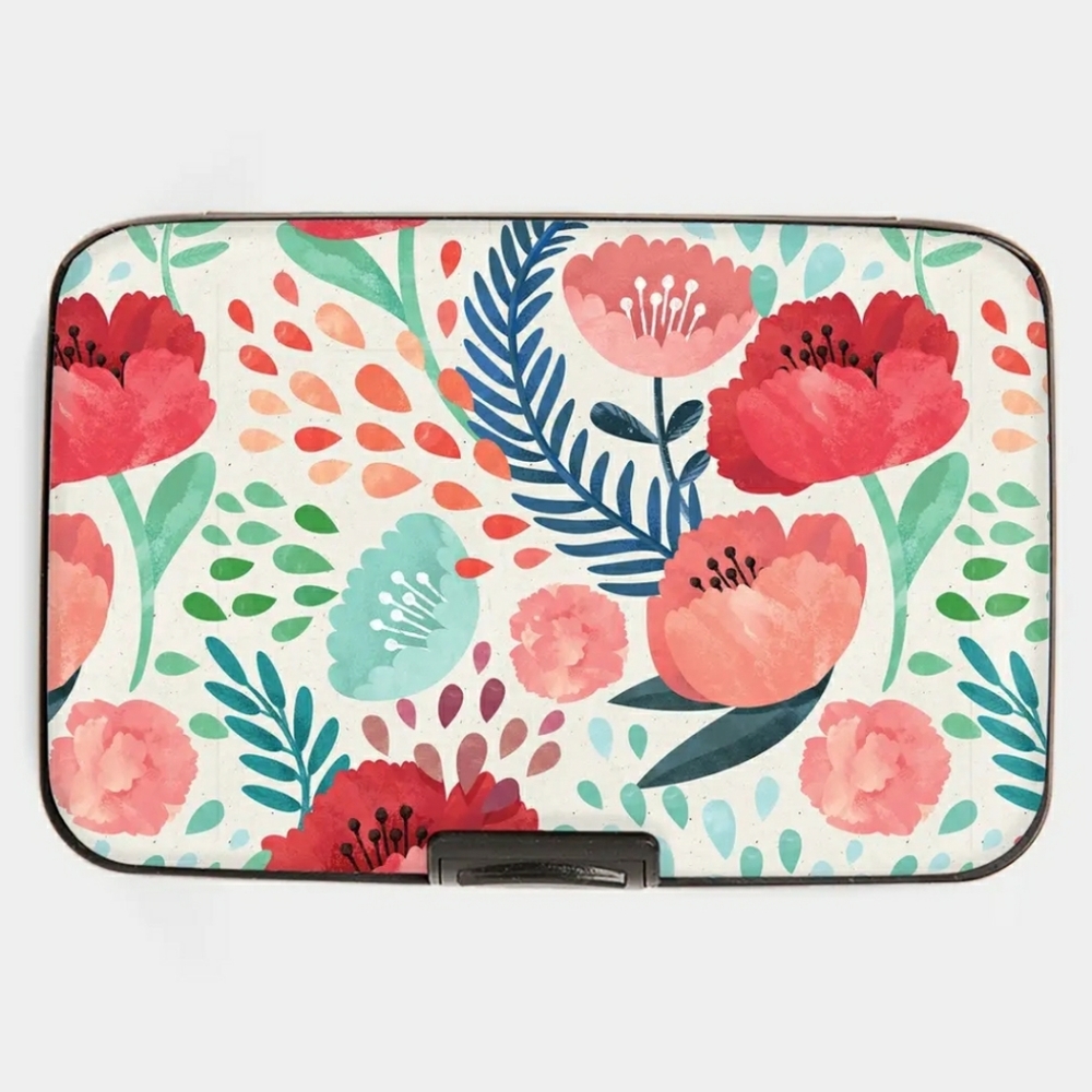 *NEW* Painted Poppies Armored Wallet